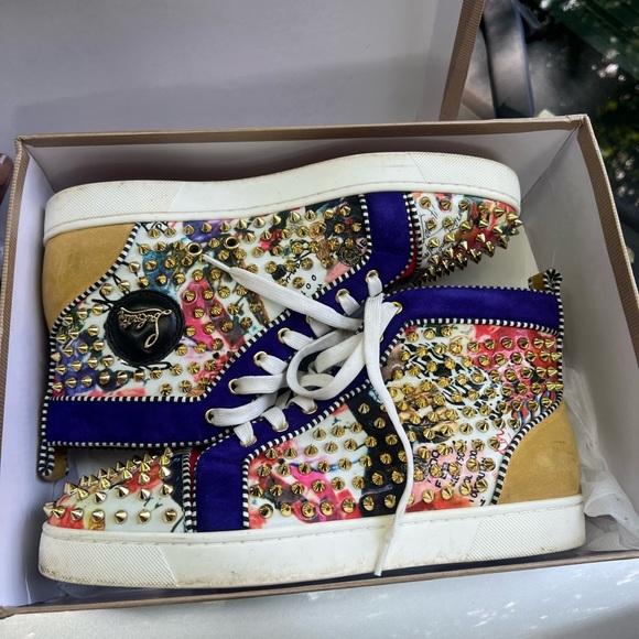 LOU SPIKES ORAL TO FLAT CLF/GLITT - SIZE 43 - Picture 6 of 6